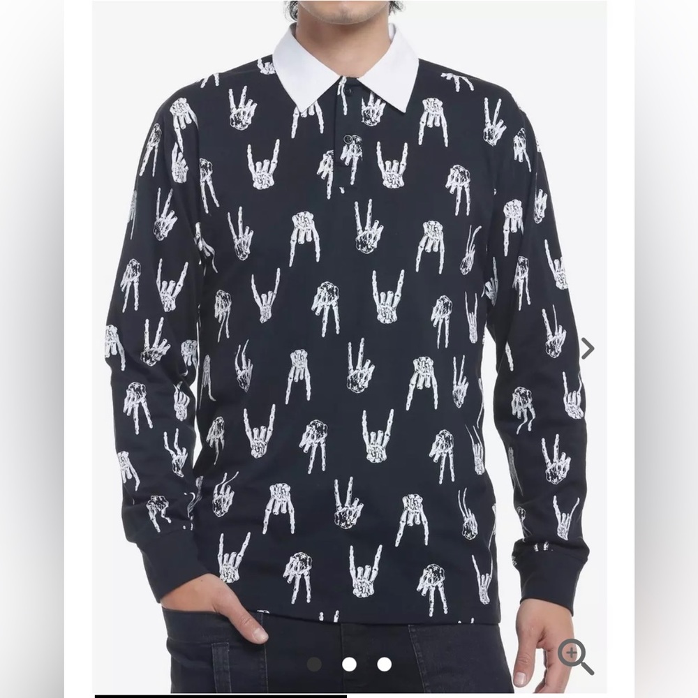 Skeleton polo shirt